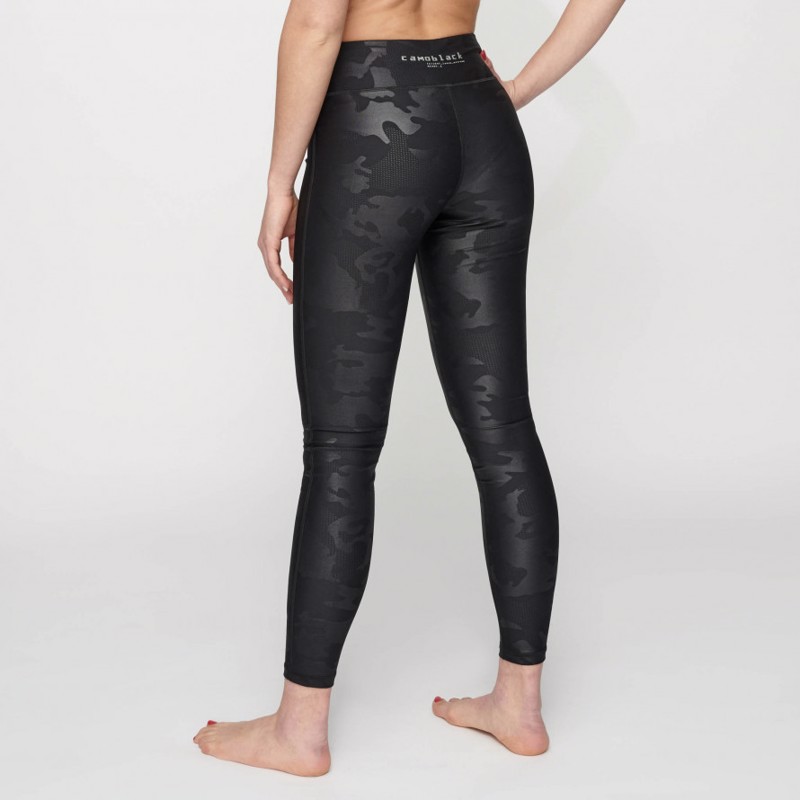 Leone Camo black leggings-black